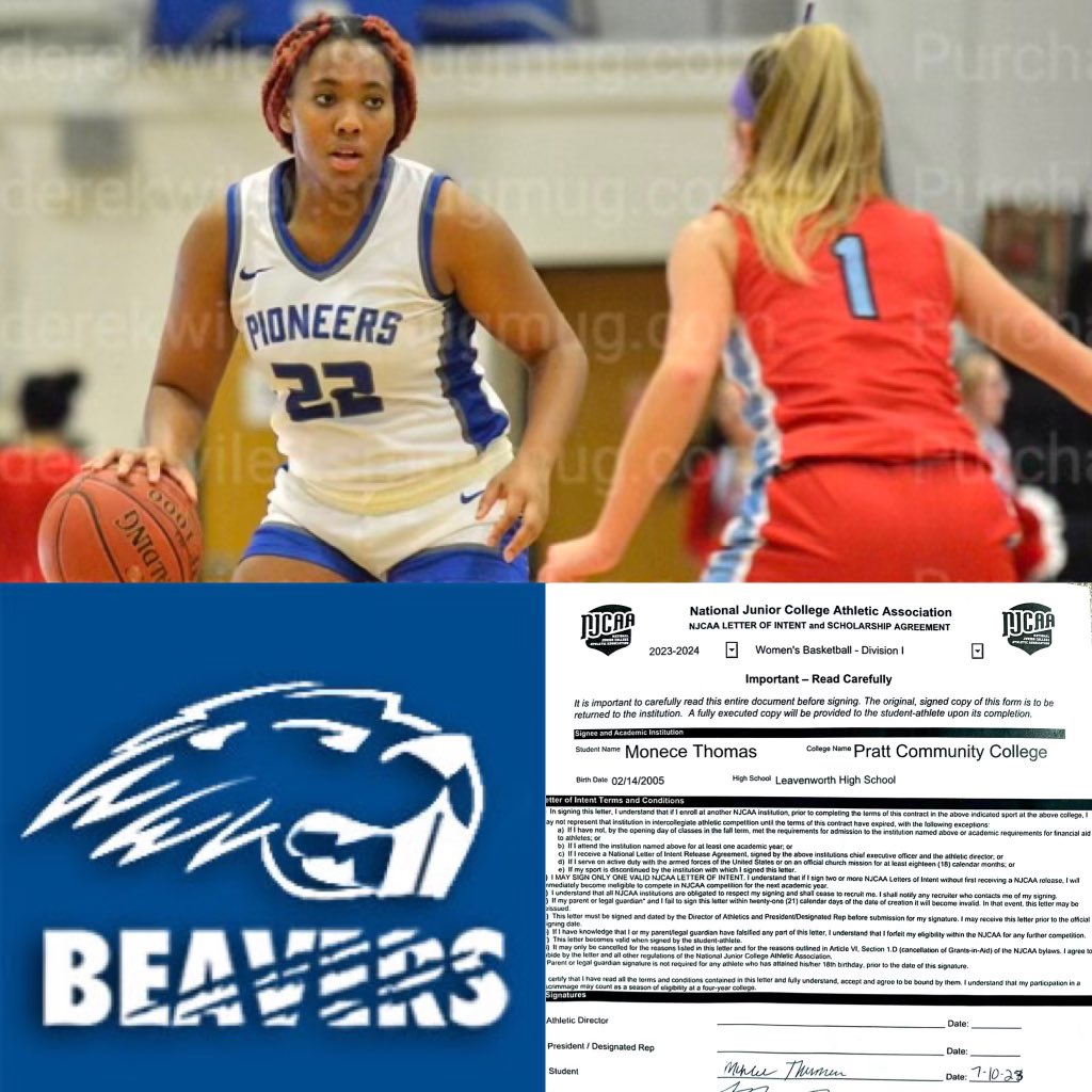 I am excited to announce thats i will be continuing my academic and athletic career at Pratt! I would like to thank my coaches, my family and God for helping get this opportunity! <a href="/LVPioneers/">Leavenworth Athletics</a> <a href="/LVGirlsBBall/">Coach Ryan Foster</a> <a href="/PrattWHoops/">Pratt Women’s Basketball</a>