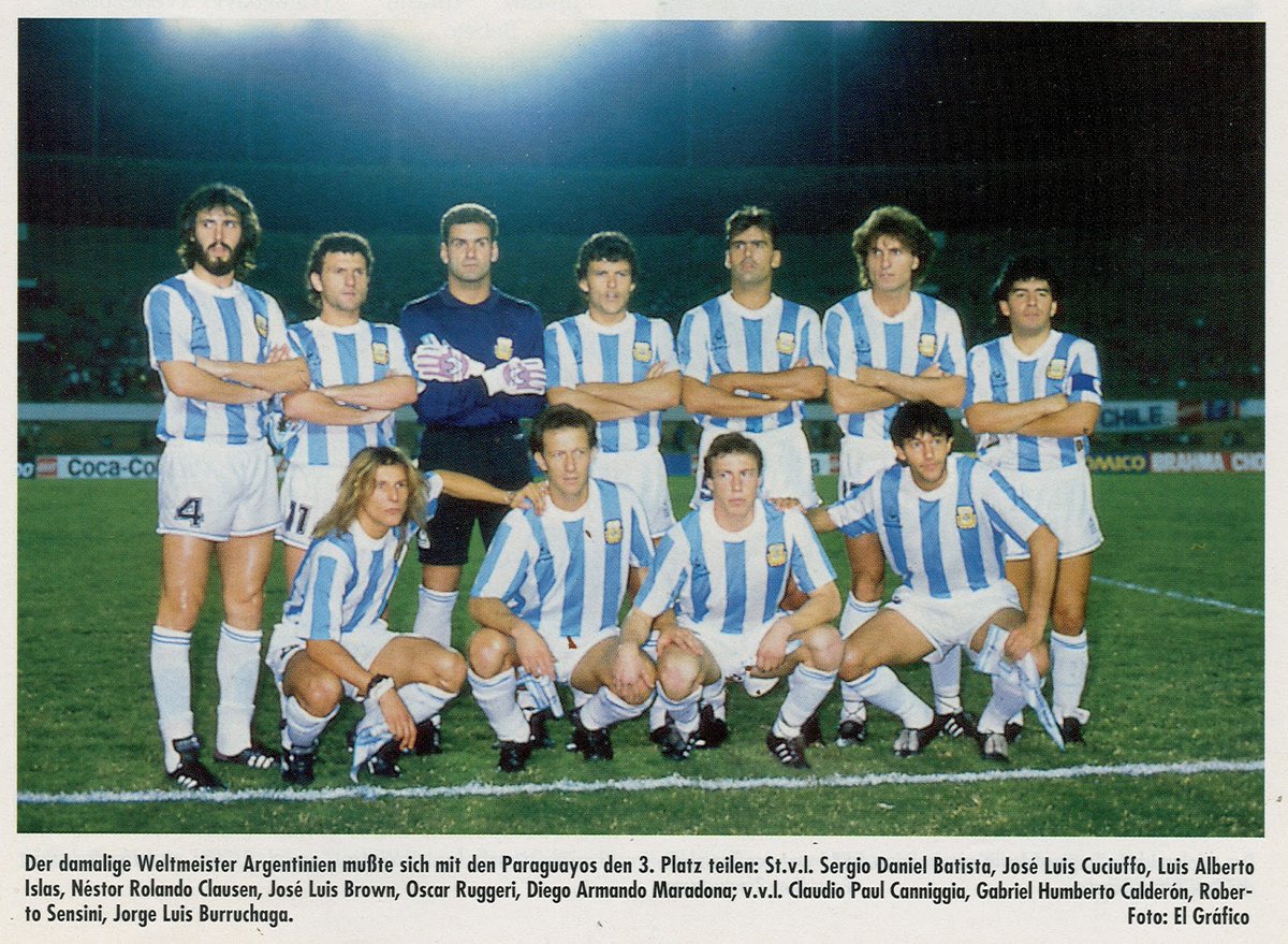 En el Estádio #SerraDourada de #Goiania , donde está jugando #Estudiantes por #CopaSudanericana , #Argentina jugó la primera fase de la #CopaAmerica1989