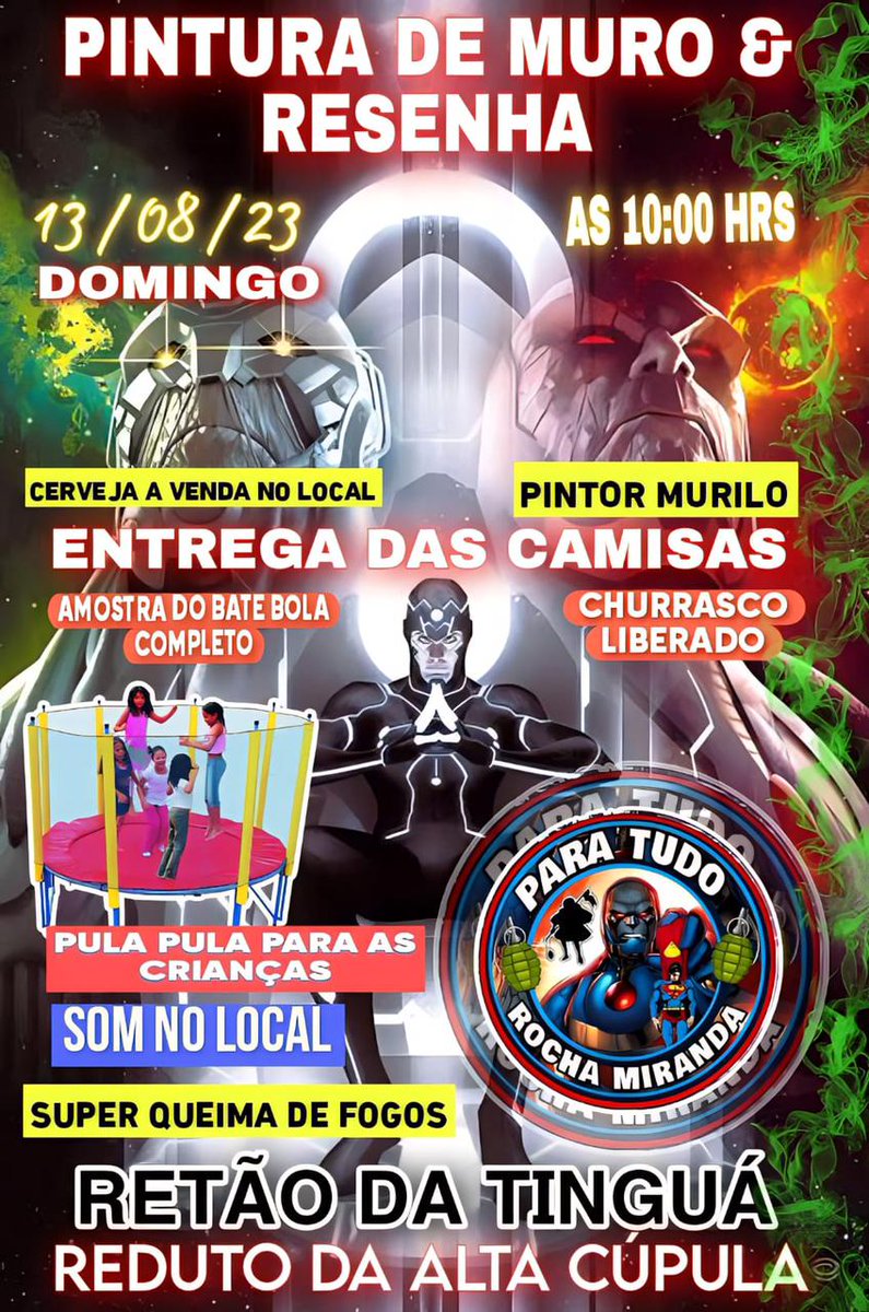 Paratudo022's tweet photo. Passando pra lembrar que domingão tem a pintura do nosso muro , brota e convoca 🥳🥳🥳🚀🎭 https://t.co/jbWoVCtTAa