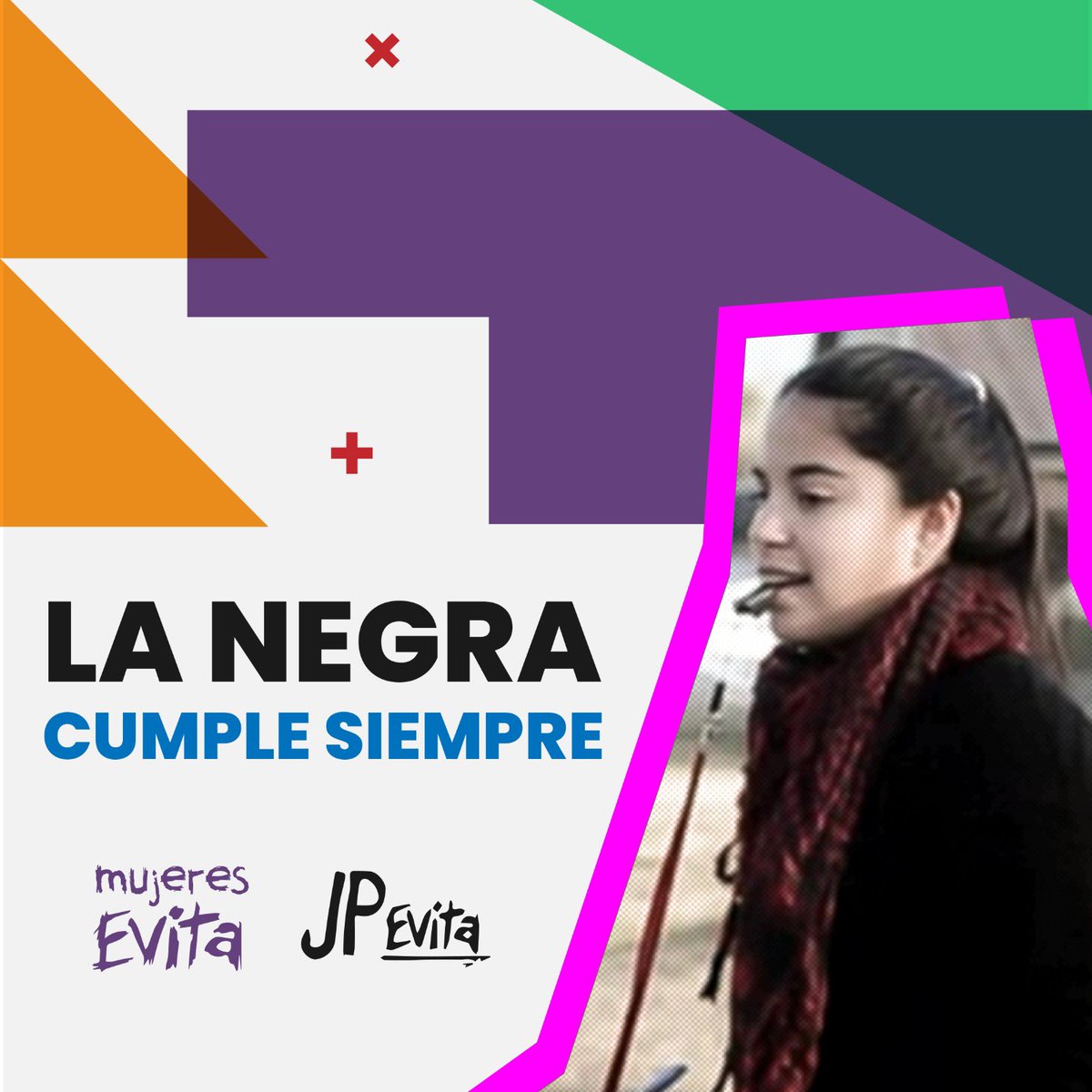 mujeresevita's tweet photo. 🗓️LA NEGRA CUMPLE SIEMPRE

🎂En el día de su cumpleaños y todos los días, militamos levantando la bandera del transfeminismo popular, como lo hacía Mica en cada espacio del que participaba✌🏾

🇦🇷 Hasta que todo sea como lo soñamos 💜

#MicaCumple #MicaGarcia https://t.co/HxUntBZxCA
