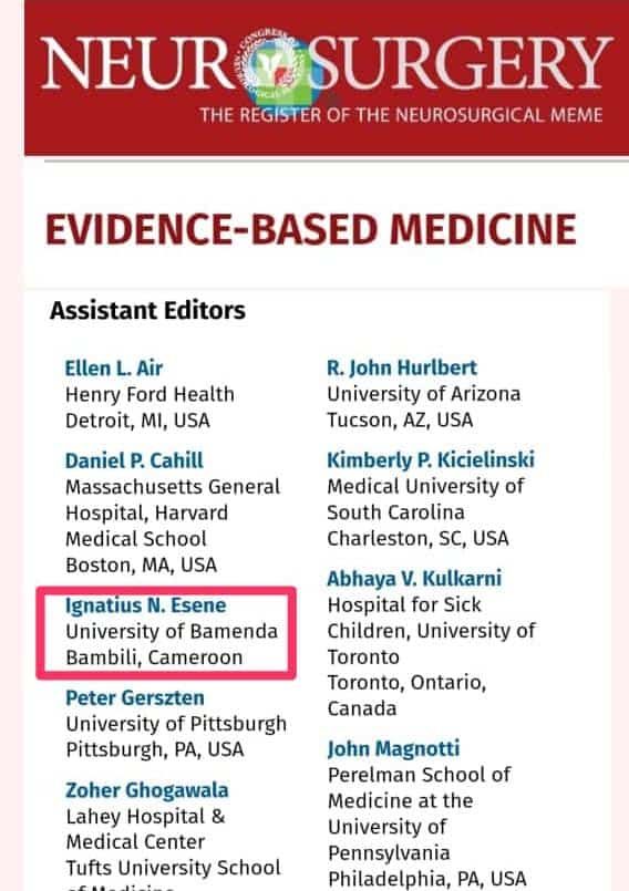 ignatiusesene's tweet photo. The Team! 
Decision making about patient care should be guided by Evidence. Health Policies should be based on evidence. To operationalize this, #Neurosurgery_Journal  has a Section on #Evidence_Based_Medicine. This is the 1st Neurosurgical Journal to create an EBM Section. https://t.co/8J5SbpUhMJ