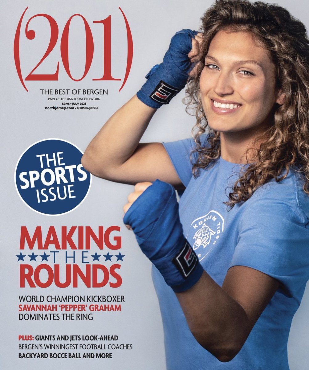 Colleen Daly Schuh (@dalyschuh) on Twitter photo On the cover of @201magazine July sports issue meet world champion kickboxer Savannah @pepperrrrrrrrrrrrrr Graham. 🥊Inside, get the latest on the @nygiants and <a href="/nyjets/">New York Jets</a> as they prepare for the upcoming season; meeting Bergen’s winningest high school football coaches On the cover of @201magazine July sports issue meet world champion kickboxer Savannah @pepperrrrrrrrrrrrrr Graham. 🥊Inside, get the latest on the @nygiants and <a href="/nyjets/">New York Jets</a> as they prepare for the upcoming season; meeting Bergen’s winningest high school football coaches