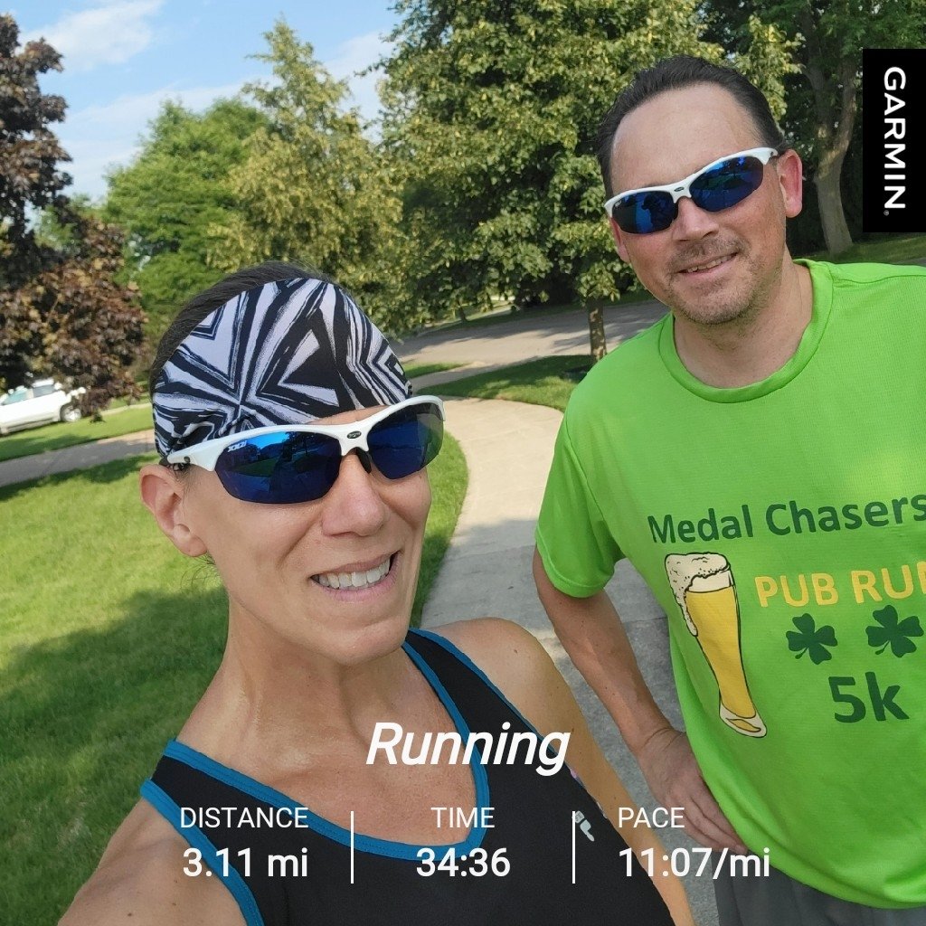 MedalChasers's tweet photo. Our schedule this week is all out of whack, but we finally got a run in together after work today! Only one more busy day until family vacation! ๐๐
#midweekmotivation #wednesdayworkout #weekdayrun #running #5k #summerrunning #augustrunning #isitvacationtimeyet https://t.co/P2JidafL96