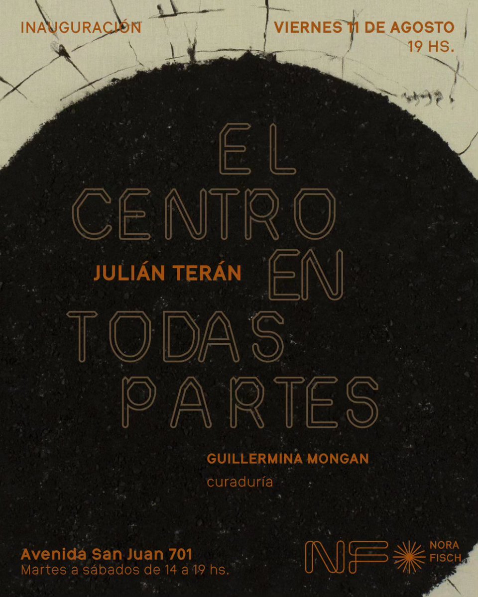 Este viernes 11, inauguraciones en la galería ✨
En las salas del primer piso de la galería, presentamos la exhibición "El centro en todas partes" de Julián Terán con curaduría de Guillermina Mongan. 
Desde las 19 hs, Av. San Juan 701