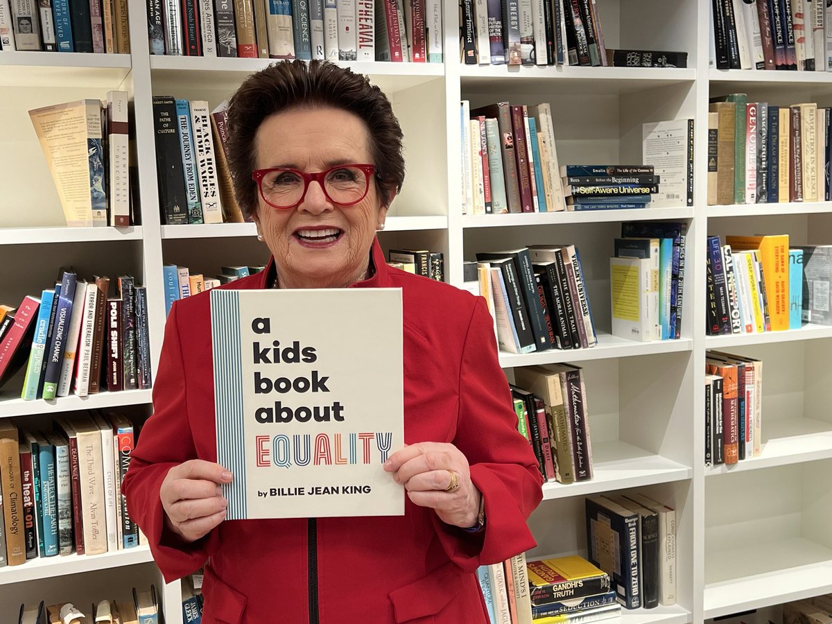 Billie Jean King (@billiejeanking) on Twitter photo Children who have a library w/at least 20 books of their own achieve up to 3 more years of schooling than kids who don’t have books at home.
Copies of "A Kids Book About Equality" were recently distributed to children in the LA area via <a href="/DodgersFdn/">Dodgers Foundation</a>. 👏
#NationalBookLoversDay Children who have a library w/at least 20 books of their own achieve up to 3 more years of schooling than kids who don’t have books at home.
Copies of "A Kids Book About Equality" were recently distributed to children in the LA area via <a href="/DodgersFdn/">Dodgers Foundation</a>. 👏
#NationalBookLoversDay