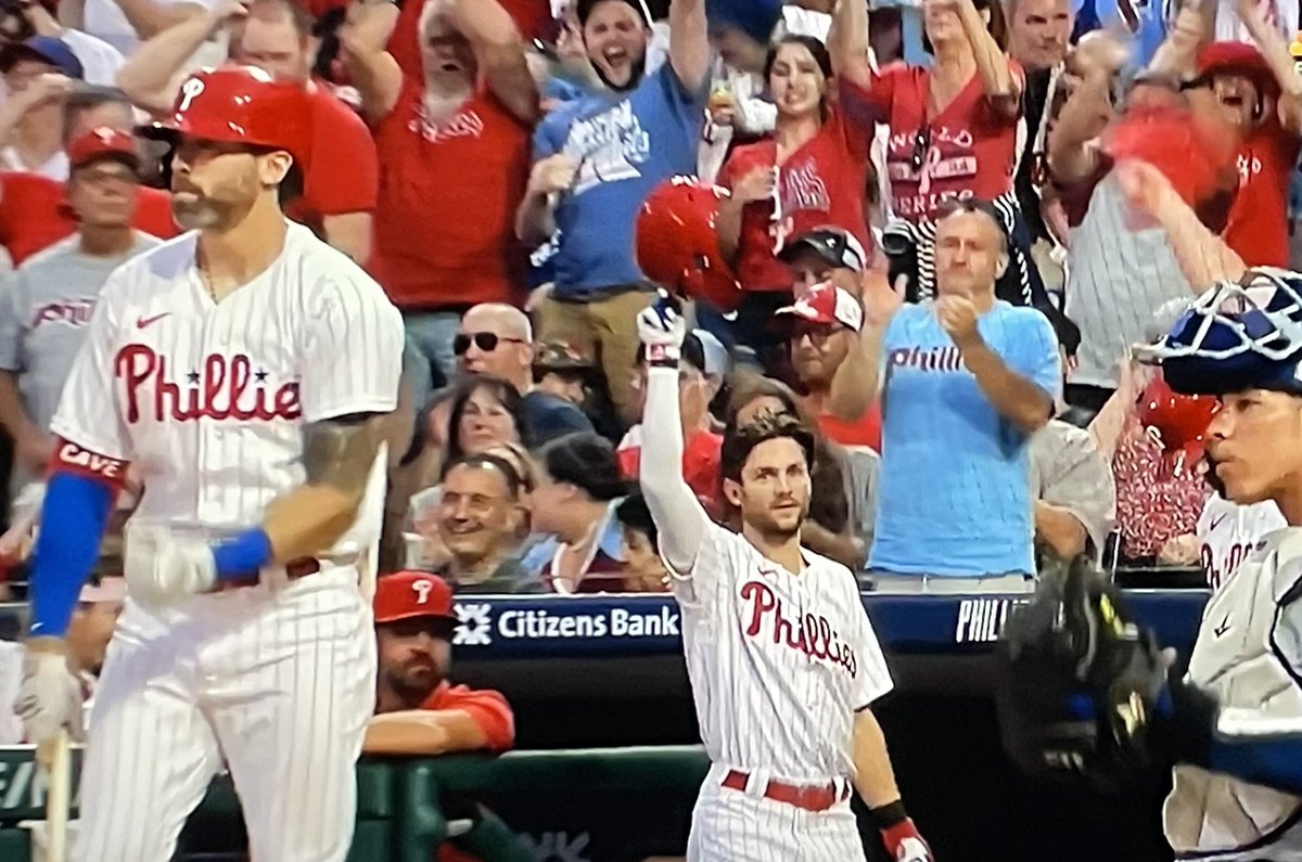 JClarkNBCS's tweet photo. Trea Turner has a hit in 6 straight games since the standing ovations. With 6 RBIs. https://t.co/psoP29sckV