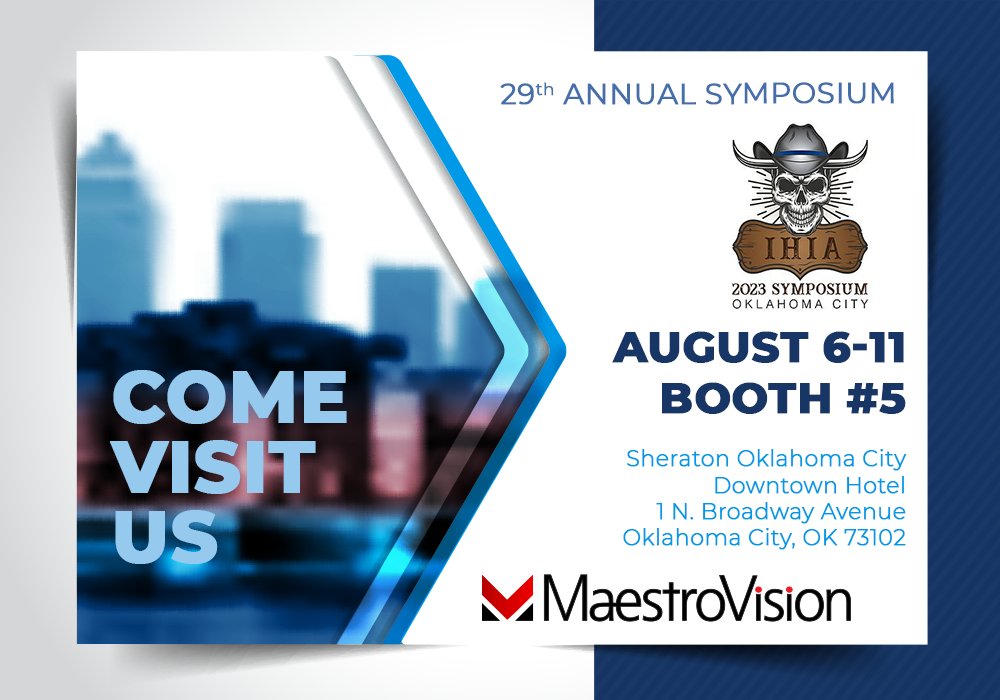 MaestroVisionMV's tweet image. Thank you for visiting us at IHIA 2023! 
(International Homicide Investigators Association)
29th Annual Symposium in Oklahoma City!
If you were unable to attend, we hope to see you next year!
#ihia #homicideinvestigators #interviewrecording