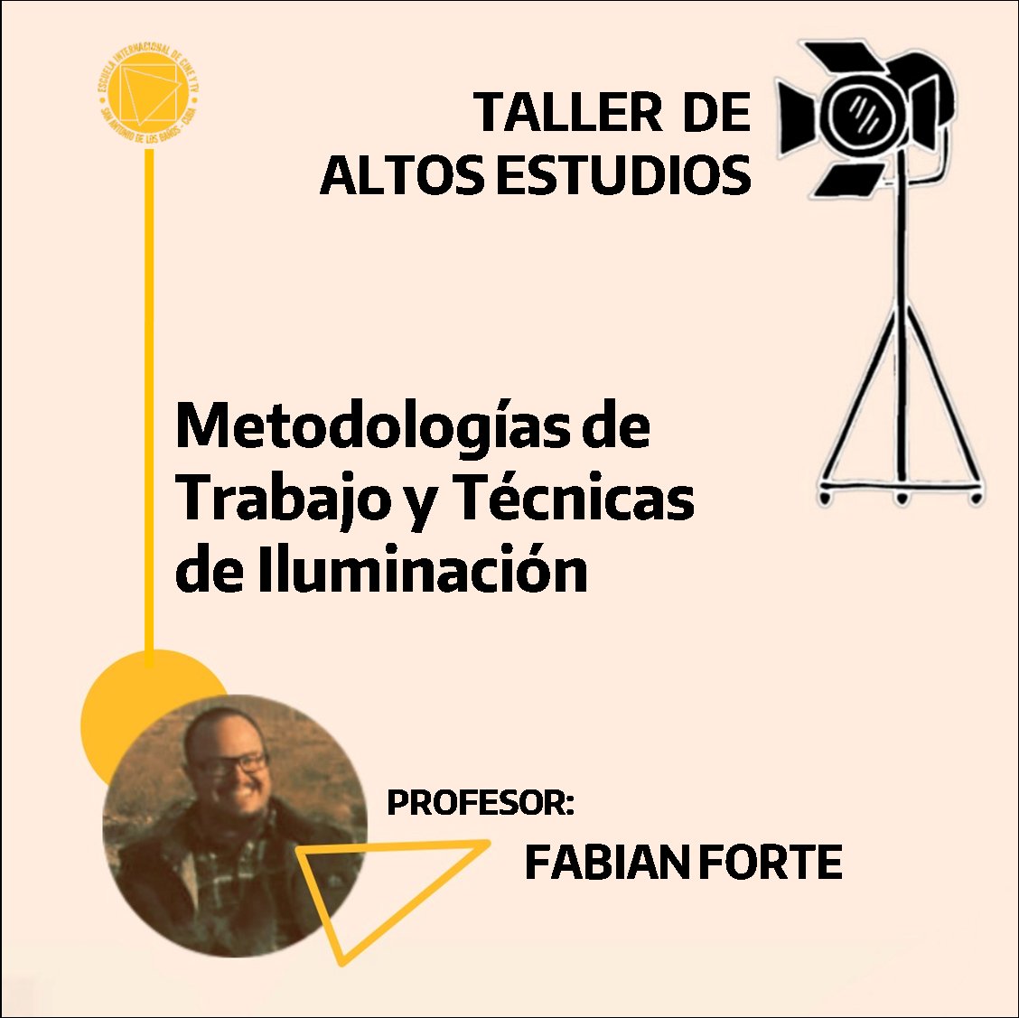 💡🔥¡AÚN ESTÁS A TIEMPO!🔥💡

Les recordamos que sigue abierta la convocatoria de nuestro Taller de Altos Estudios: Metodologías de Trabajo y Técnicas de Iluminación.
🗓Del 11 de septiembre al 29 de septiembre | 2023

DESCÁRGATE LA CONVOCATORIA AQUÍ:
eictv.org/talleres-inter…