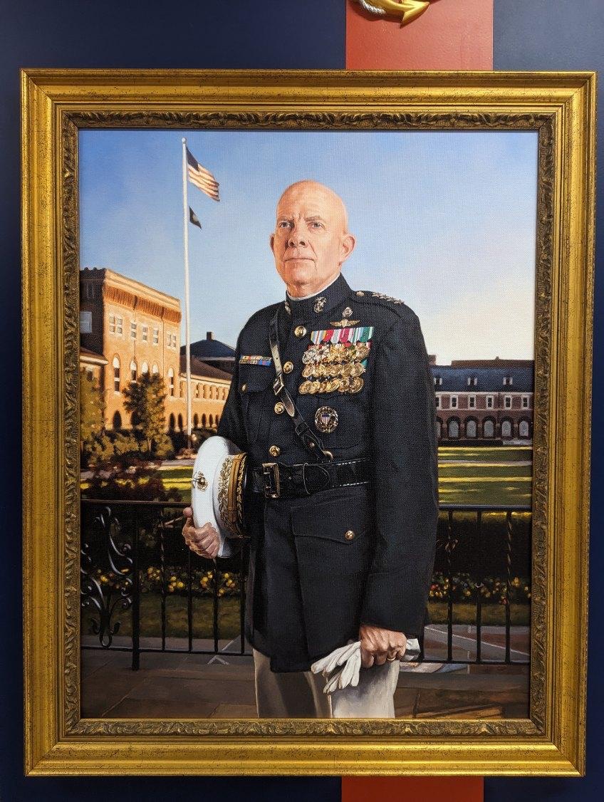 Been offline lately and a lots happened: check out my recent portrait of the Marine Corps 38th Commandant, General Berger. Massive project with big dividends!
Honored and humbled as the official artist.

You can see it person at Marine Barracks Washington or the Pentagon!