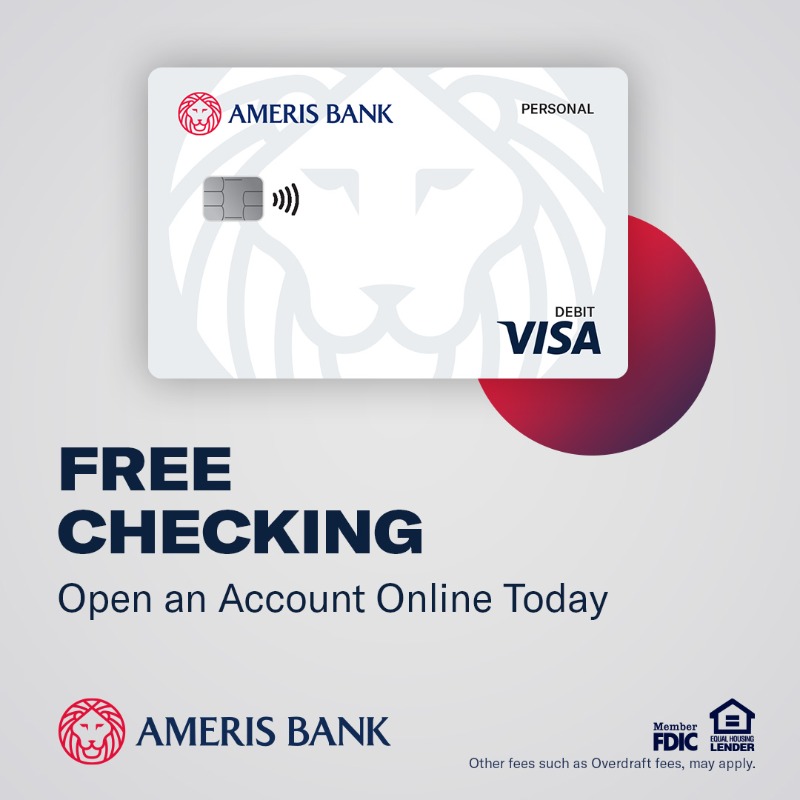 AmerisBank's tweet photo. From digital banking to debit cards, our checking account gives you the freedom to pay your way.