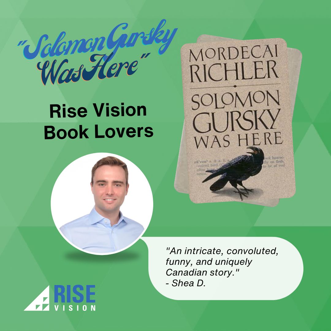 RiseVision's tweet image. 📚📖 Celebrate National Book Lovers Day with us! Our team members at Rise Vision are sharing their favorite reads. #NationalBookLoversDay #FavoriteReads