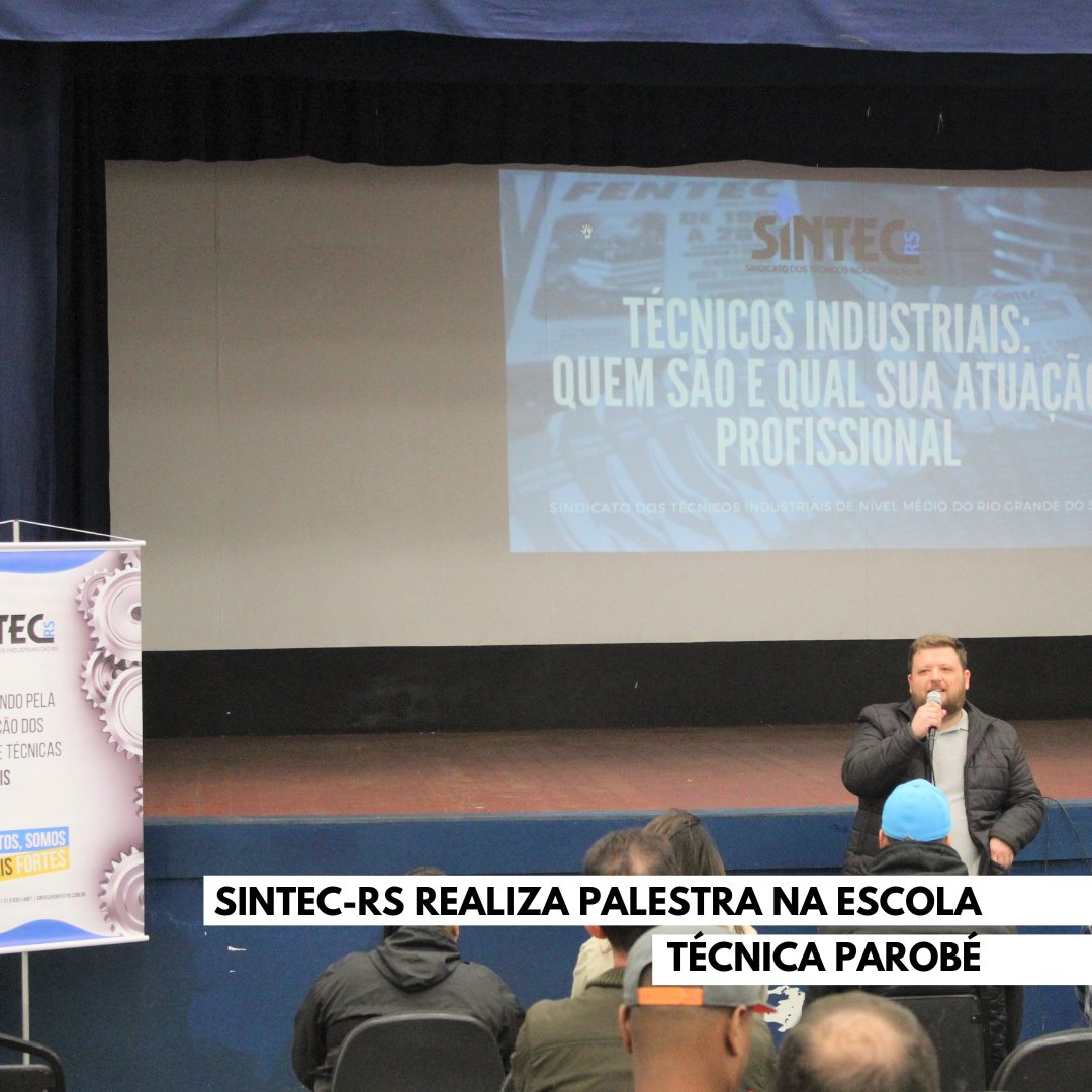 Sintec_RS's tweet photo. Na manhã desta quarta-feira, 9, o SINTEC-RS esteve na Escola Técnica Parobé para conversar com os alunos e alunas sobre a atuação do sindicato e o papel da entidade no dia a dia dos profissionais. Saiba mais em https://t.co/oPe6gFQ2CN #sintecrs https://t.co/RnMAP8sY60