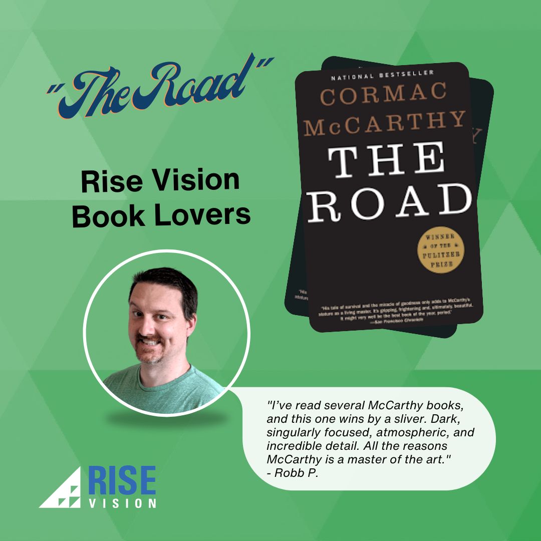 RiseVision's tweet image. 📚📖 Celebrate National Book Lovers Day with us! Our team members at Rise Vision are sharing their favorite reads. #NationalBookLoversDay #FavoriteReads