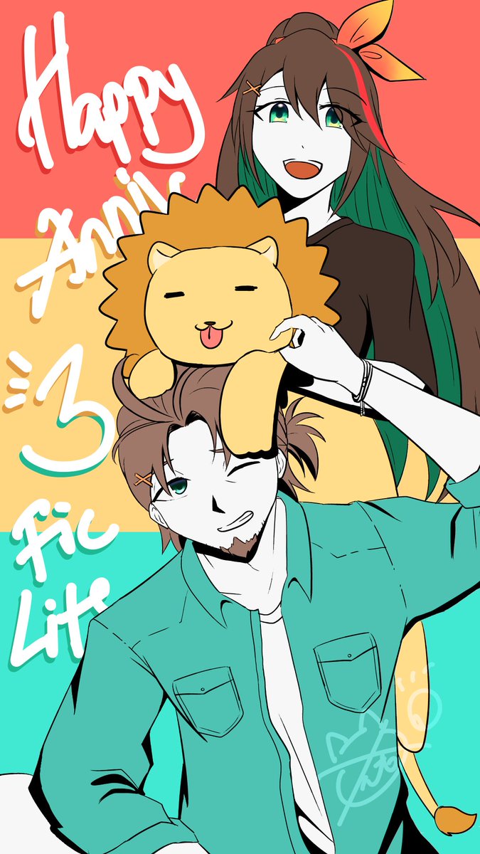 XiaoChibiNeko's tweet photo. Trying my best to nyoom but in the end im still late because procastinate too much :'3
Happy (belated) Anniversary, #3FicLite
Stay healthy, stay happy
Ganbatteee :3/
3FicLite 4ever!! :3/
#bonnivierart #Etna_Art https://t.co/BTpbaHWouE