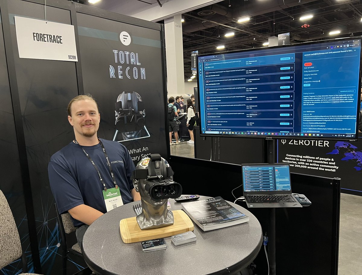 foretrace's tweet photo. Stop by #BlackHat2023 booth SC209 to learn about AI-powered Data Leak Detection and enter to win a pair of night vision goggles! #foretrace #DataBreach #CyberSecurity #BlackHat2023 https://t.co/YNPGnkg5HY
