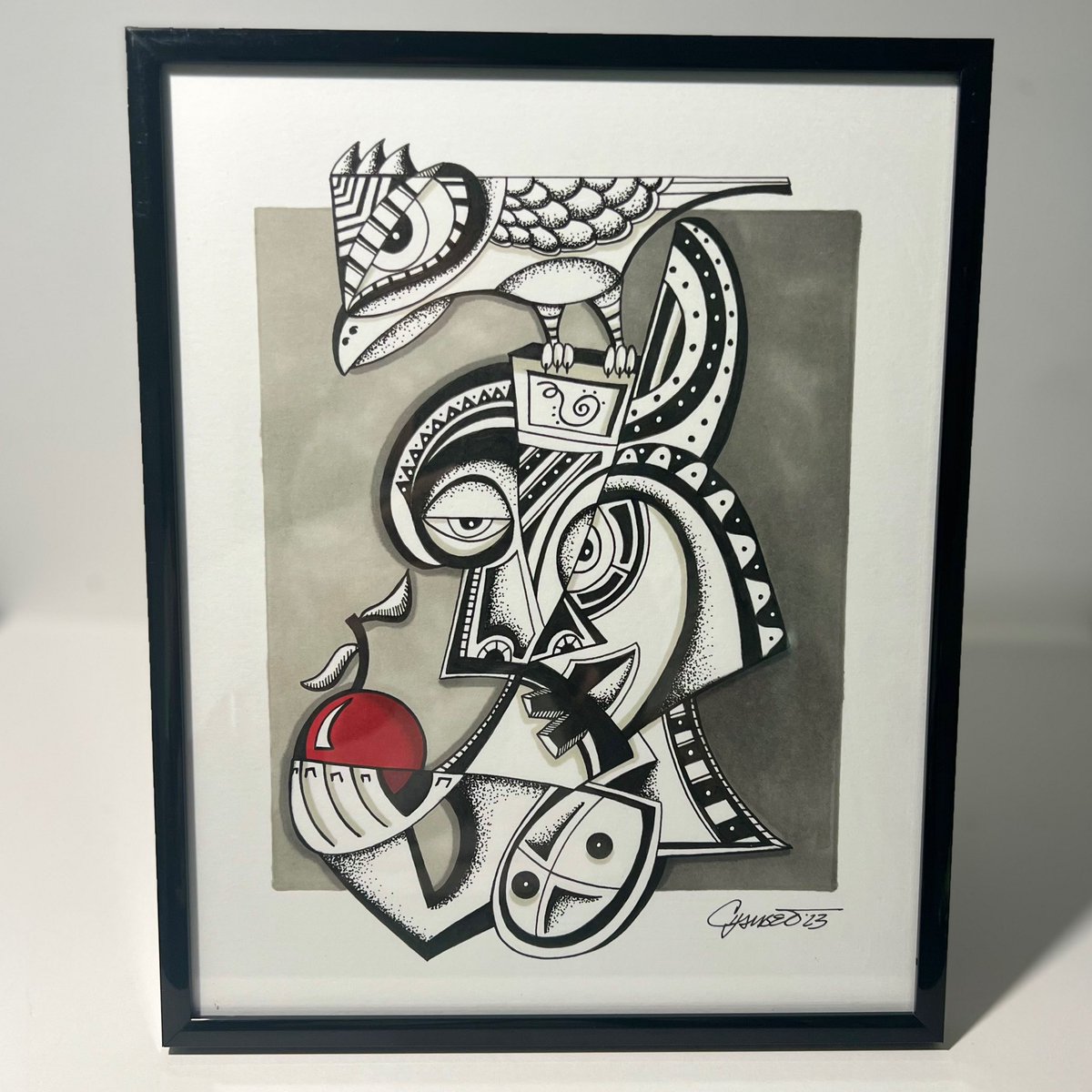 I just dropped this on my site. It makes a perfect piece to display on your desk. It also comes framed with a Certificate of Authenticity. I’d love to make you a collector of my physical work. 

“The Forbidden Fruit”
8x10 inches
Ink on paper

jasonchambersart.com/works-on-paper…