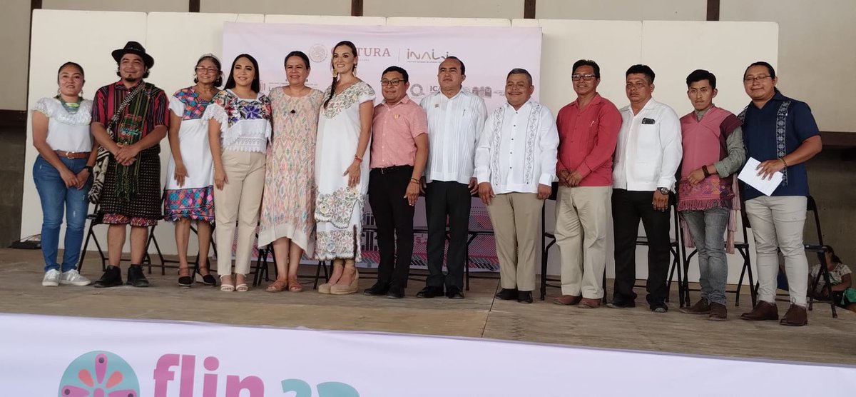 Inauguración de la Feria de las Lenguas Indígenas #FLIN23 en Felipe Carrillo Puerto, Q. Roo. Dedicada a las lenguas mayas de la región del mayab.