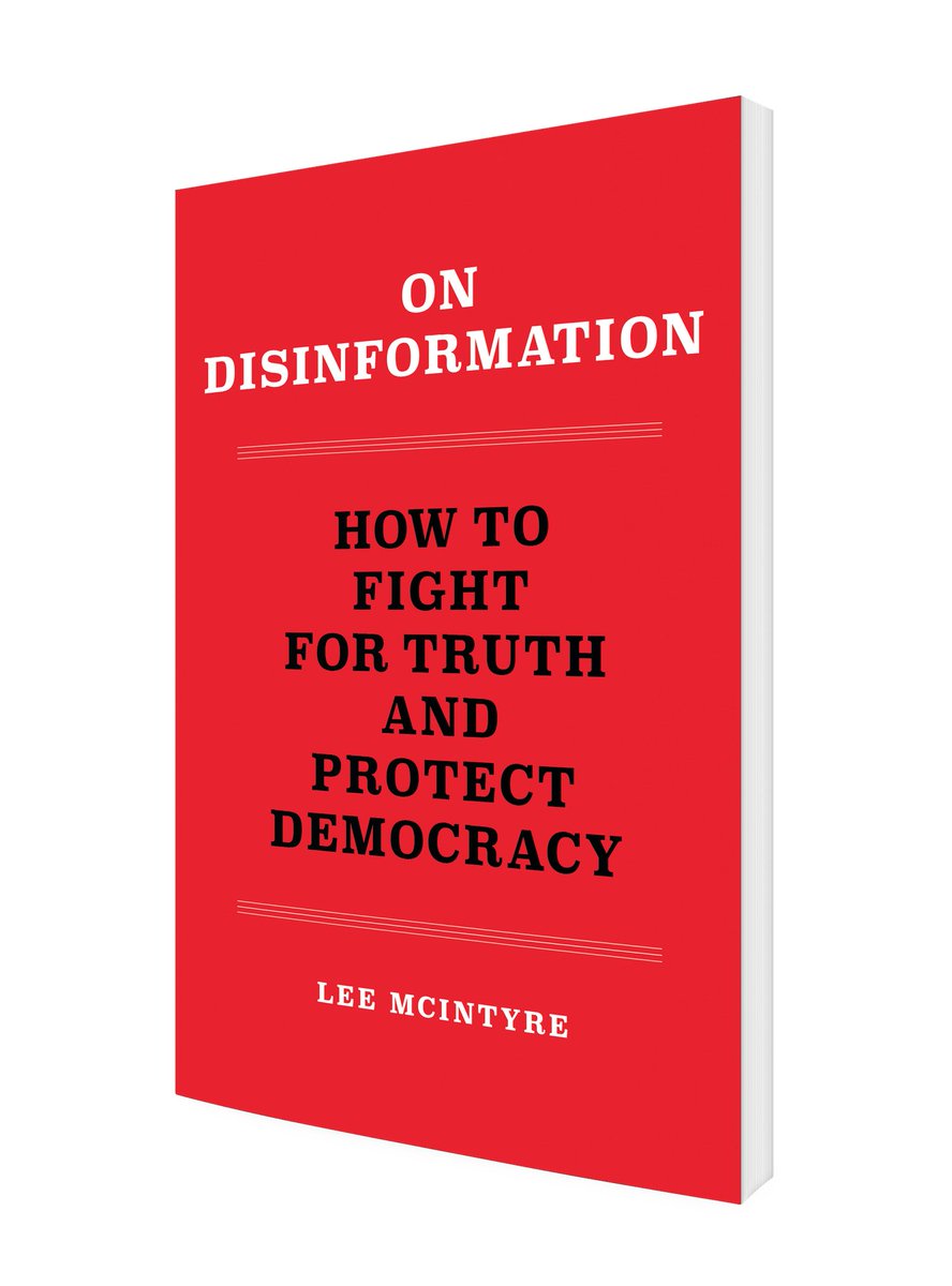 The MIT Press @mitpress.bsky.social (@mitpress) on Twitter photo One of many great opportunities in the coming weeks to attend an event with "On Disinformation" author <a href="/LeeCMcIntyre/">Lee McIntyre</a> takes place <a href="/newtonvillebks/">Newtonville Books</a> in Newton, MA on August 22nd, 7:30pm.
bit.ly/44ZZ5F8 One of many great opportunities in the coming weeks to attend an event with "On Disinformation" author <a href="/LeeCMcIntyre/">Lee McIntyre</a> takes place <a href="/newtonvillebks/">Newtonville Books</a> in Newton, MA on August 22nd, 7:30pm.
bit.ly/44ZZ5F8