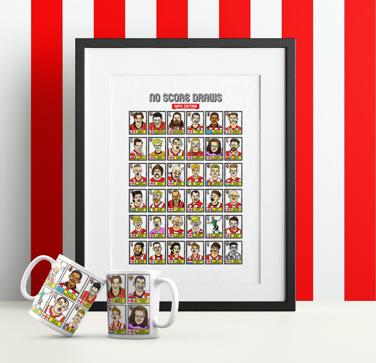 CheapPanini's tweet photo. 🔴LINCOLN CITY

✍️POORLY DRAWN

👨‍🎨BY IDIOTS

We're finished. 36 wonky Imps icons, legends and cult heroes, on prints and mug sets and that. It's not gone well. Thanks for putting up with us x

RTs appreciated! x
🛒https://t.co/TDCXpx7OgI https://t.co/6CAX5QvFJM