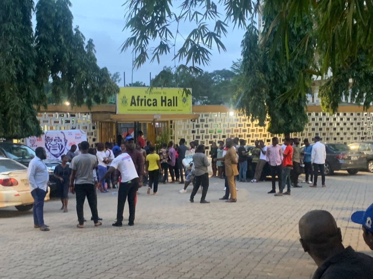 seven_dott's tweet photo. The stage is set.  Everyone is awaiting the arrival of Alan Kyerematen 

#youthcaucusforalan
#AlanAtKNUST
#AlanForAll https://t.co/hDVIqbO2M1