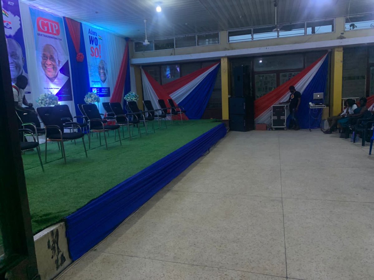 seven_dott's tweet photo. The stage is set.  Everyone is awaiting the arrival of Alan Kyerematen 

#youthcaucusforalan
#AlanAtKNUST
#AlanForAll https://t.co/hDVIqbO2M1