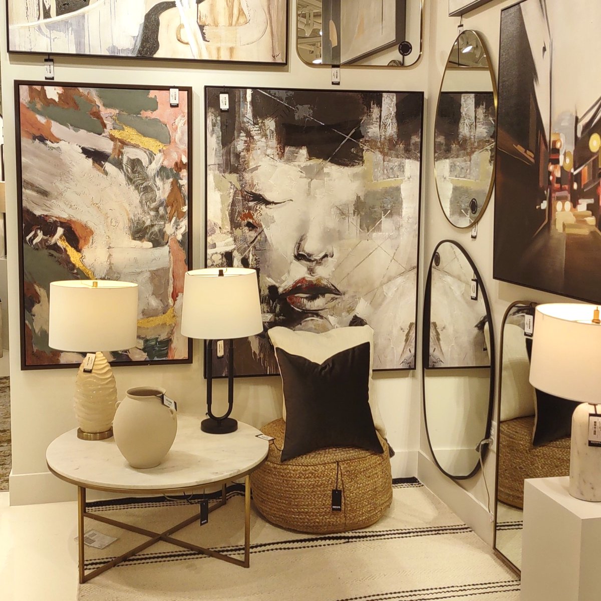 Our Design Team visited the Las Vegas Market last week and had such a blast! They got to explore all the new collections of furniture, art and accessories for this year 🙂 

Collections featured from Zuo Modern, Mercana, Renwil, Mazin and Sunpan