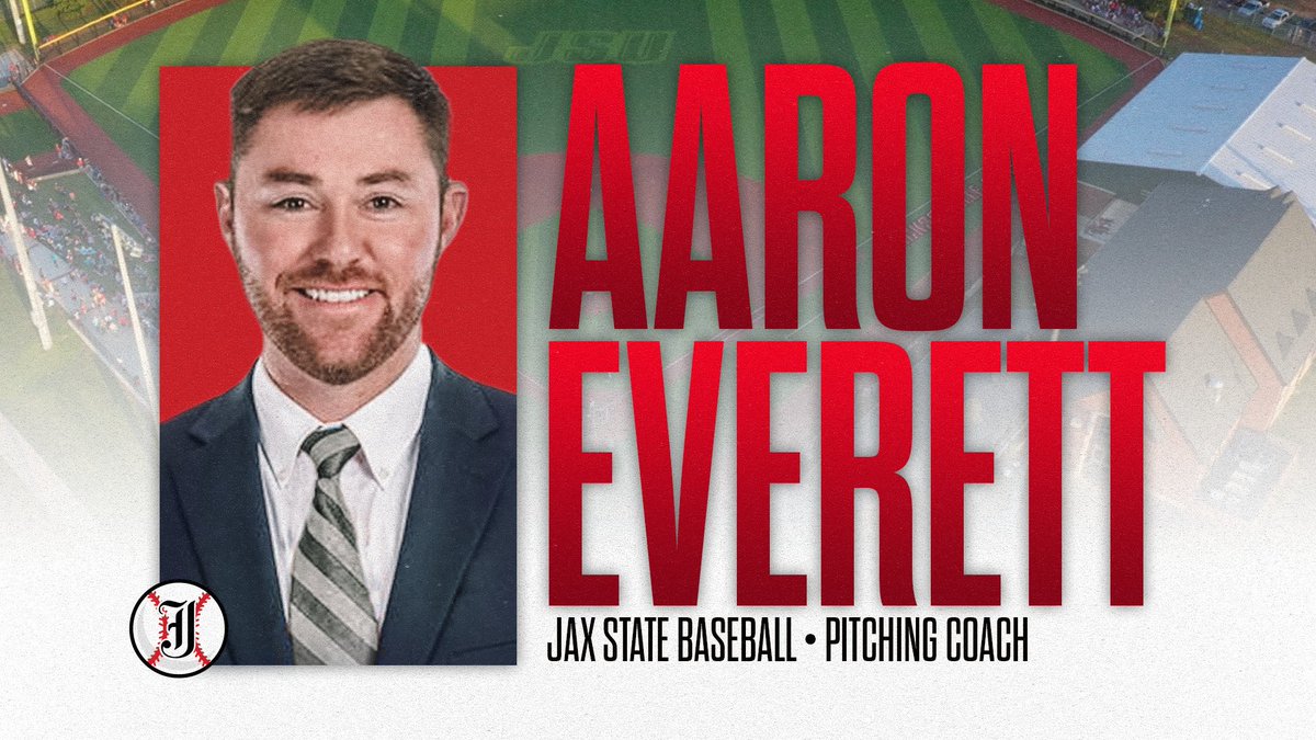 Jacksonville State head baseball coach <a href="/biesersr/">Steve Bieser</a>  has named Aaron Everett <a href="/Aaron3Everett/">Aaron Everett</a>  as the new pitching coach for the Gamecocks!
🔗t.ly/v2rY4