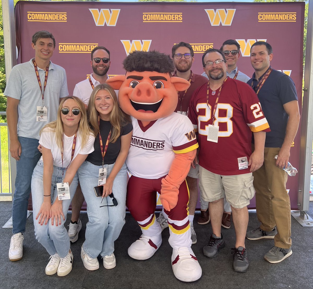 plus_comms's tweet photo. Folks from PLUS took a trip to watch the Washington Commanders’ training camp on Tuesday to see the players in action ahead of the season. Thanks @Commanders! https://t.co/EKSLcgsJFz