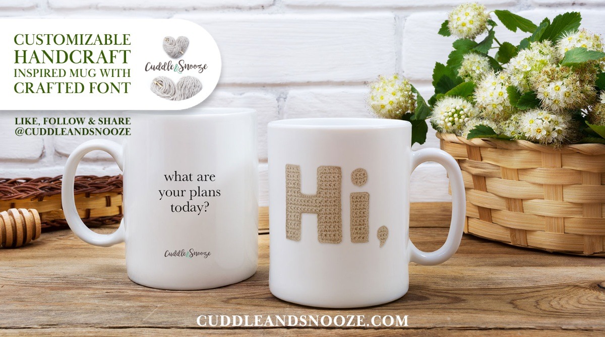 CuddleAndSnooze's tweet photo. Ceramic glossy mug with unique crafted font. The back of this mug is customizable!

#elevenseshour #handcraftpresent #crochetlove #crocheting #etsylisting #crochetdesign #crochetart #crochetgift https://t.co/0bNlMFTlPh