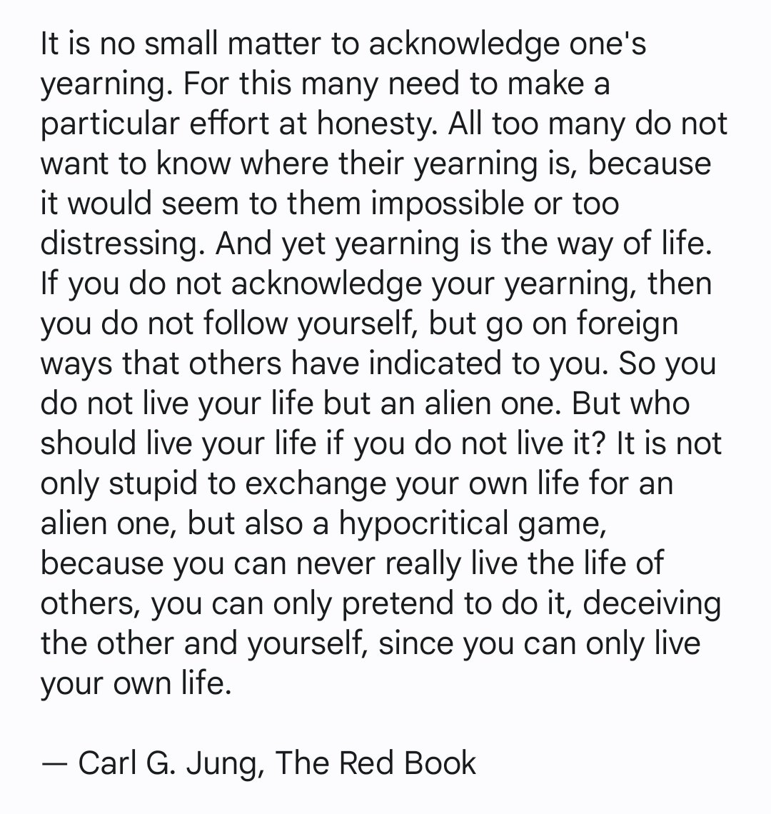 TheaEuryphaessa's tweet photo. This passage about yearning, from Carl Jung's 'The Red Book', is one of my favourites. https://t.co/6tZxIMrCeL