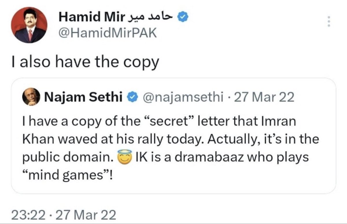 MirMAKOfficial's tweet photo. ان دونوں پر کیس کرو۔ انھوں نے لِیک کیا ہے سائیفر۔۔۔۔۔۔۔۔۔ https://t.co/Zxbzkjaj1v