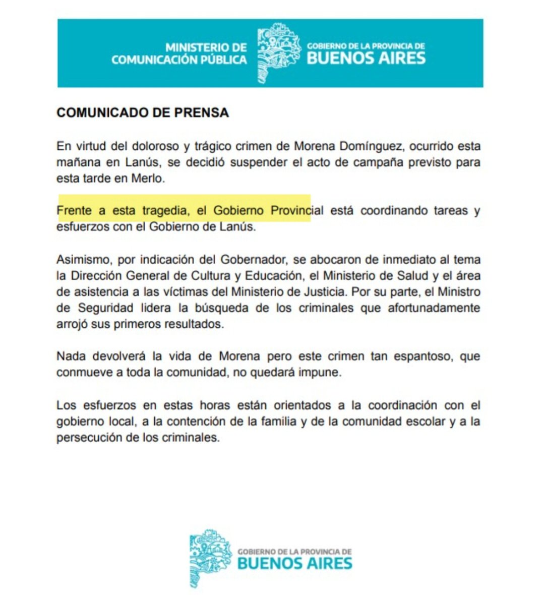 No Axel, no es una tragedia. ES UN CRIMEN. 
Y si quieren encontrar responsables solo necesitan hacer una reunión de gabinete.