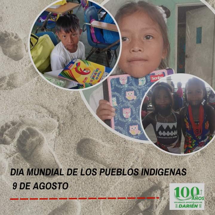 vicadarien's tweet photo. ✨ En el Día Internacional de los Pueblos Indígenas queremos rendir un homenaje a cada uno de los que peregrinan en nuestro Vicariato. Invitándolos a tener siempre la mirada en sus antepasados que les ayudaran a mantener vivas: su cultura, tradiciones y contribuciones al país. https://t.co/4mywTEPSuQ
