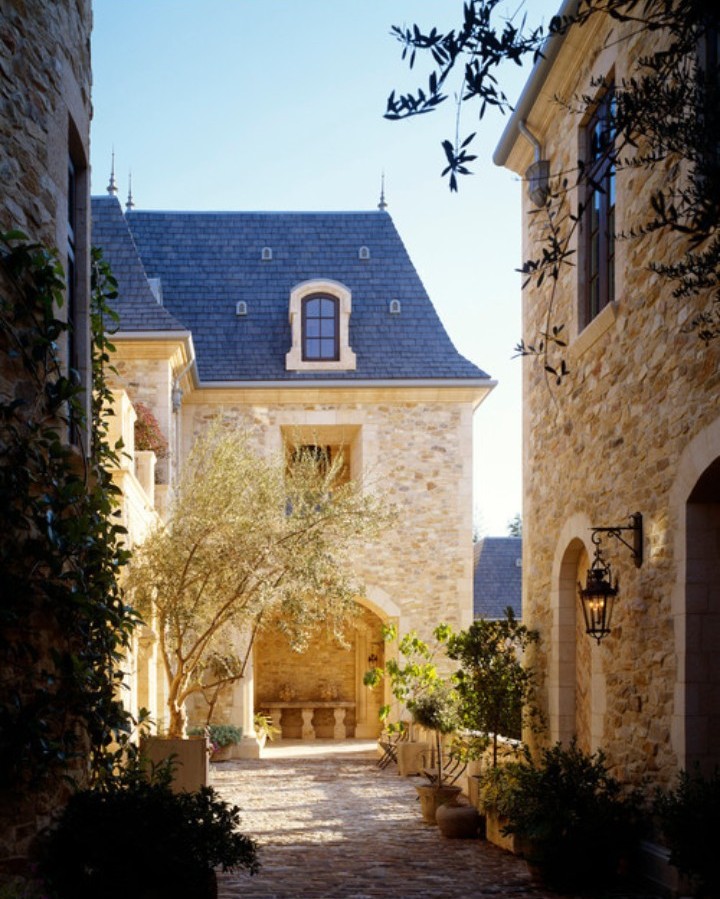 French Normandy style in Beverly Hills. Finton Construction.