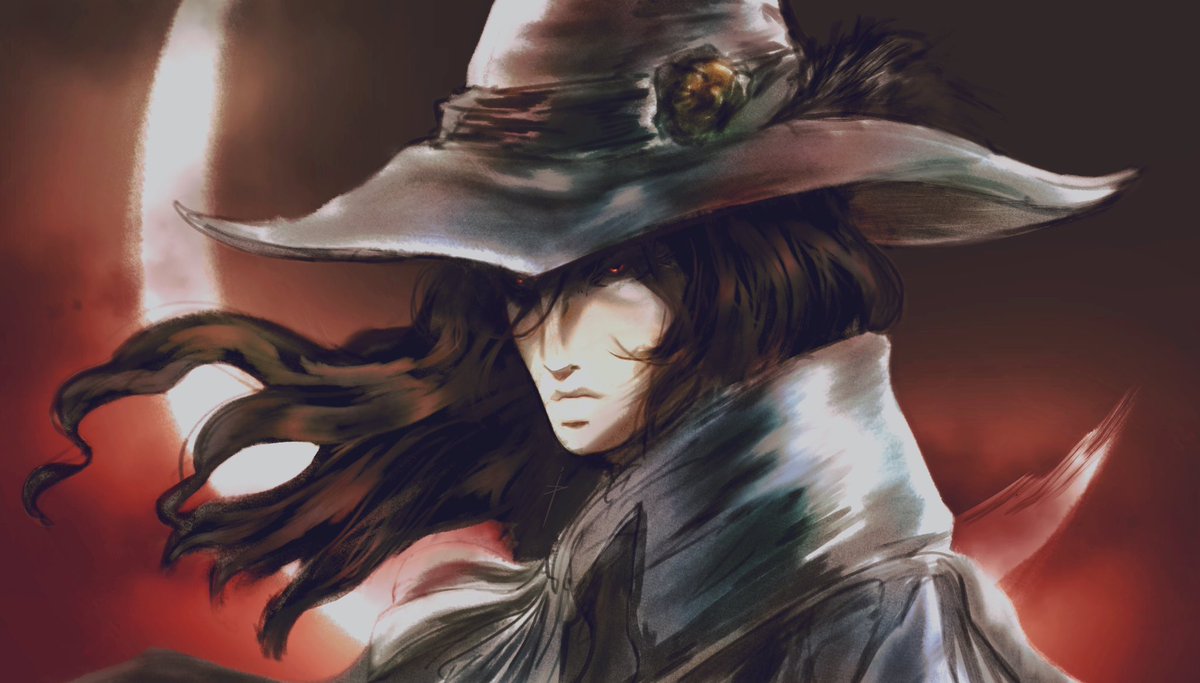 Studying a lot… Vampire Hunter D x Castlevania vibes here #digitalart #procreateart