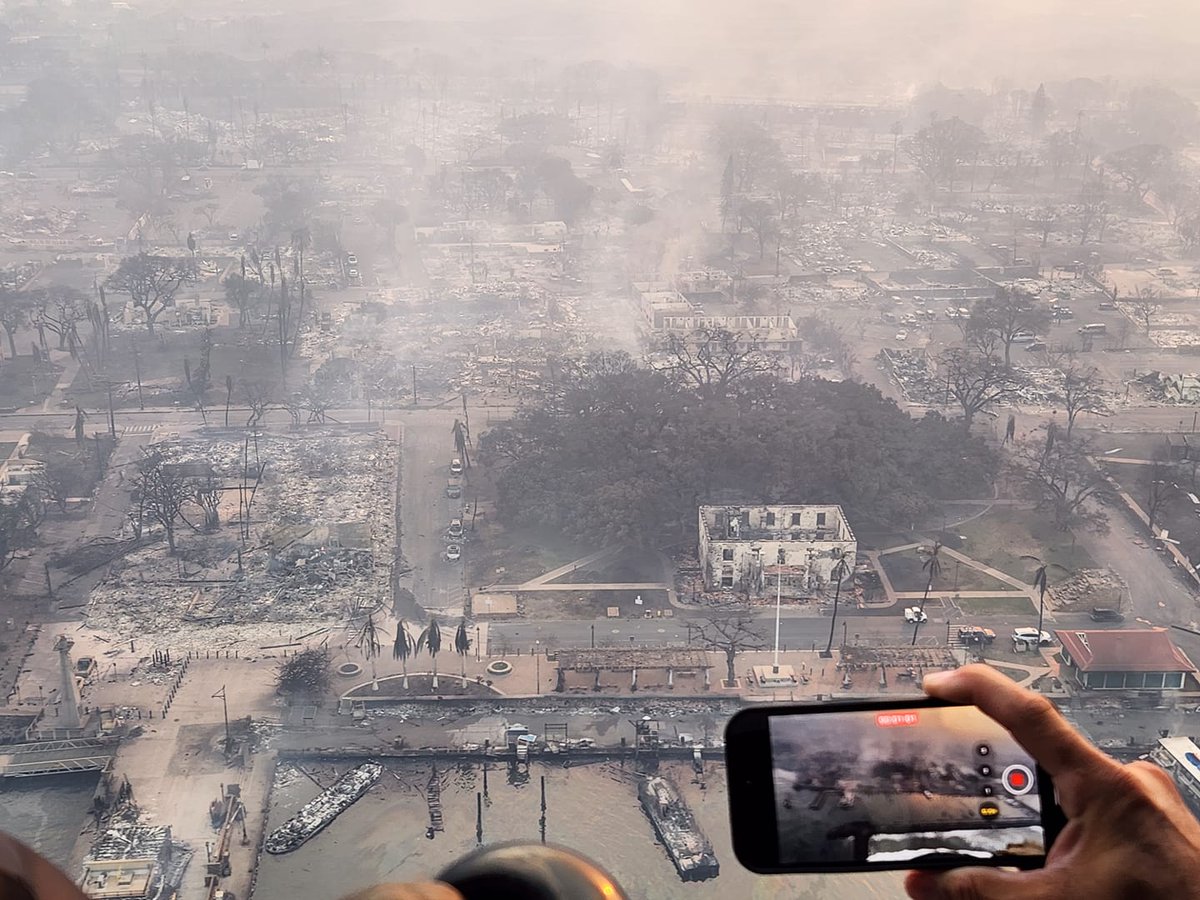 Albinnion's tweet photo. Lahaina Fires Aftermath #LahainaFire #MauiFires https://t.co/iOblMygIla