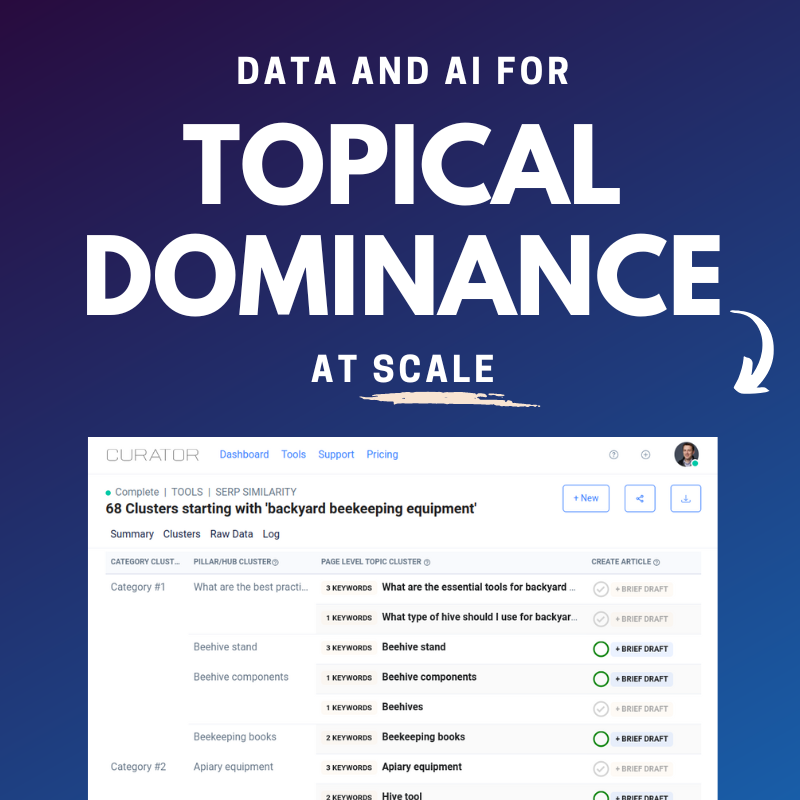 alton_lex's tweet photo. 🚀 Elevate your content game with Auto-Briefs &amp; Drafts...

- powered by SERP data &amp; AI magic 🪄
- say goodbye to writer's block 🚫✍️
- bulk content without cannibalization

✨ First 3 articles on us!

... dive in now! 🌊📝