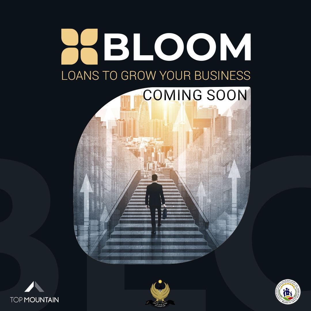 Discover Project Bloom: KRG's game-changing finance initiative, implemented by Top Mountain. Redefining SME finance. 
Stay tuned for more.

#ProjectBloom #EmpoweringEntrepreneurs #SMEFinance