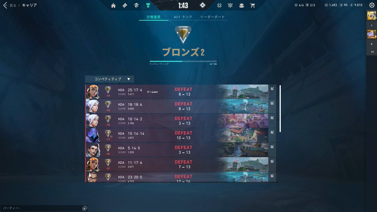 miii_qgame's tweet photo. ８連敗；； https://t.co/816dS1B7tw