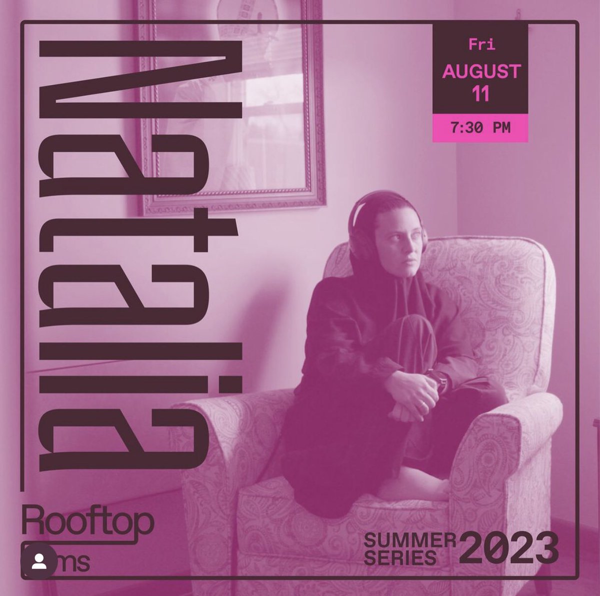 Due to tomorrow's rain, the performance at <a href="/RooftopFilms/">Rooftop Films</a> will be postponed to Friday, 8/11 at 7:30pm. We hope you can join us then!