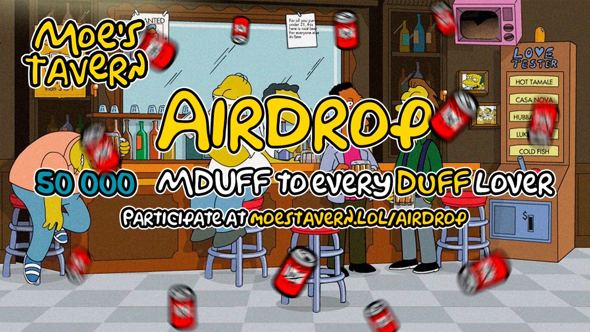DuffTavern's tweet photo. $MDUFF #Presale coming next week! 🍻

Claim Airdrop for 1 ETH worth of $MDUFF here: https://t.co/hDyVdNihAj

#NFTCommunity #Airdrop #GEM #memecoin #BNB $PEPE #MoeApproved https://t.co/X6YJSaWjUm