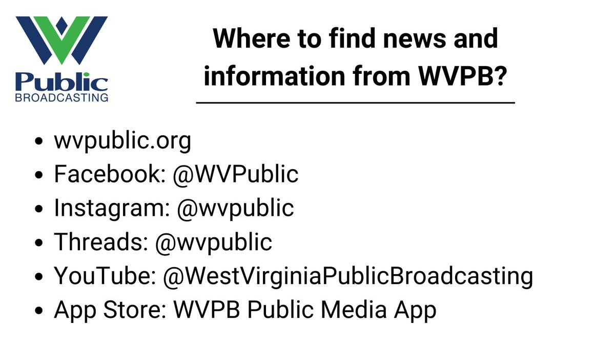 Where to find the latest WVPB Education news. 🍎✏️
