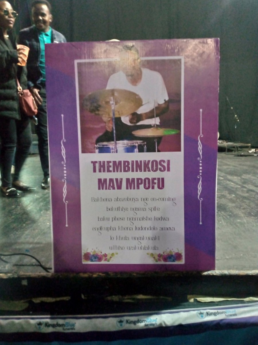 Nomazulu_nommy's tweet photo. Hundreds of people had gathered at Hillbrow Theater for #InsimbizeZhwane band members memorial service today. 
Elvis Ma Eli &amp; Thembinkosi MaViri passed away in a car accident last week. Amongst those who attended were the Zim Consular delegation, Various artists from #Zimbabwe https://t.co/afmBP54058