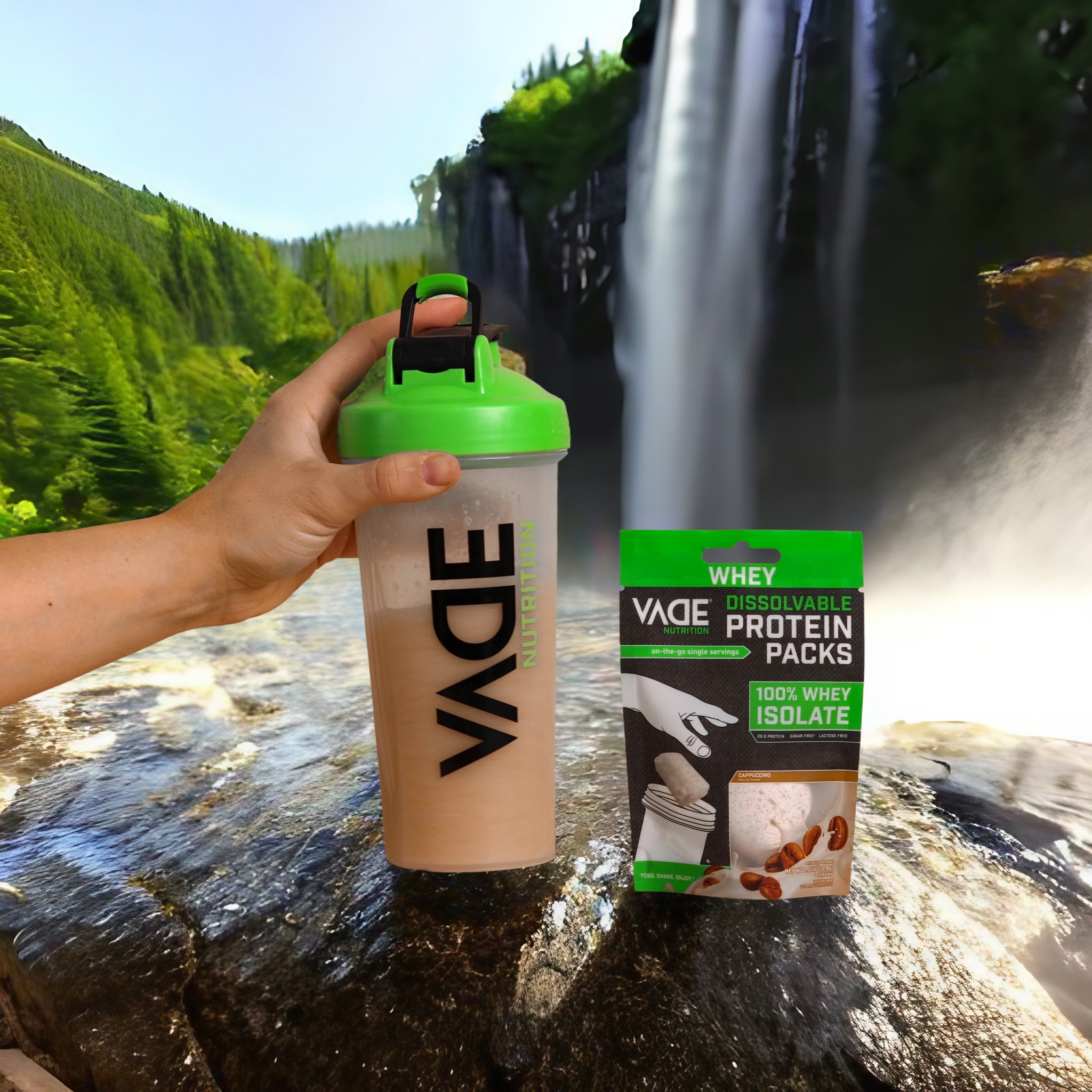 Vade Protein & Pre Workout Packs Whey Protein Cappuccino