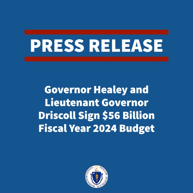 BOSTON – Gov. Maura Healey today signed a $55.98 billion state budget for Fiscal Year 2024 (FY24), making historic investments in many key areas.  Read the full article here ➡️mass.gov/news/governor-…