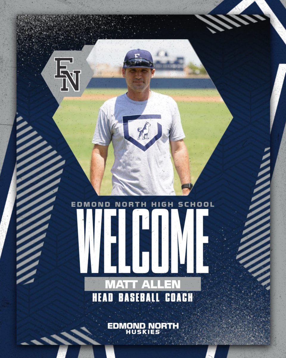 Edmond North would like to welcome Matt Allen as our new Head Baseball Coach!  #HuskyNation #beGREAT
