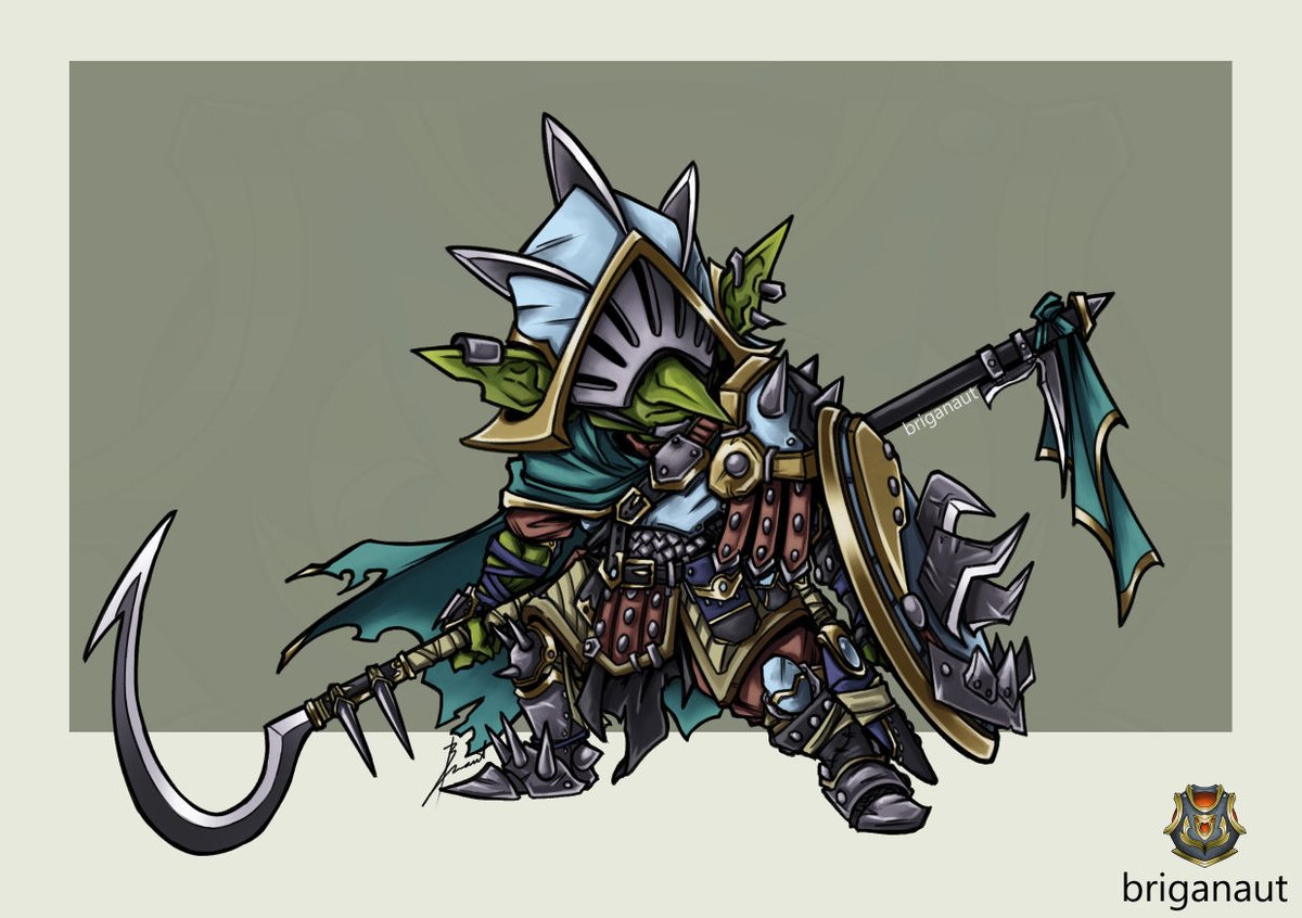 briganaut's tweet photo. Goblin Fighter / Knight Concept Art! 💚

#DnD #DnDcharacter #goblinart #conceptart #characterdesign #illustration #fantasy #fantasyart #ttrpg #rpg #concept #design #armor #dnd5e #characterart ☮️ https://t.co/RFvQXS3SDS