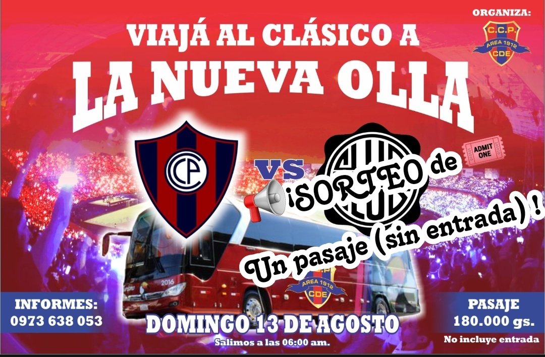 Area1912's tweet photo. 📢¡SORTEO de 🎟️ 1 pasaje  !

Alenta al CICLÓN este domingo 

▶️Menciona a tu dupla de cancha en los comentarios 
▶️ DALE RT Y ME GUSTA A ESTA PUBLICACIÓN 
▶️ Ambos deben seguir a @Area1912

El sorteo se realizará el sabado 12/08.

 ¡Mucha suerte a todos! 🥳🙌🏽 https://t.co/M3Gkc626gy