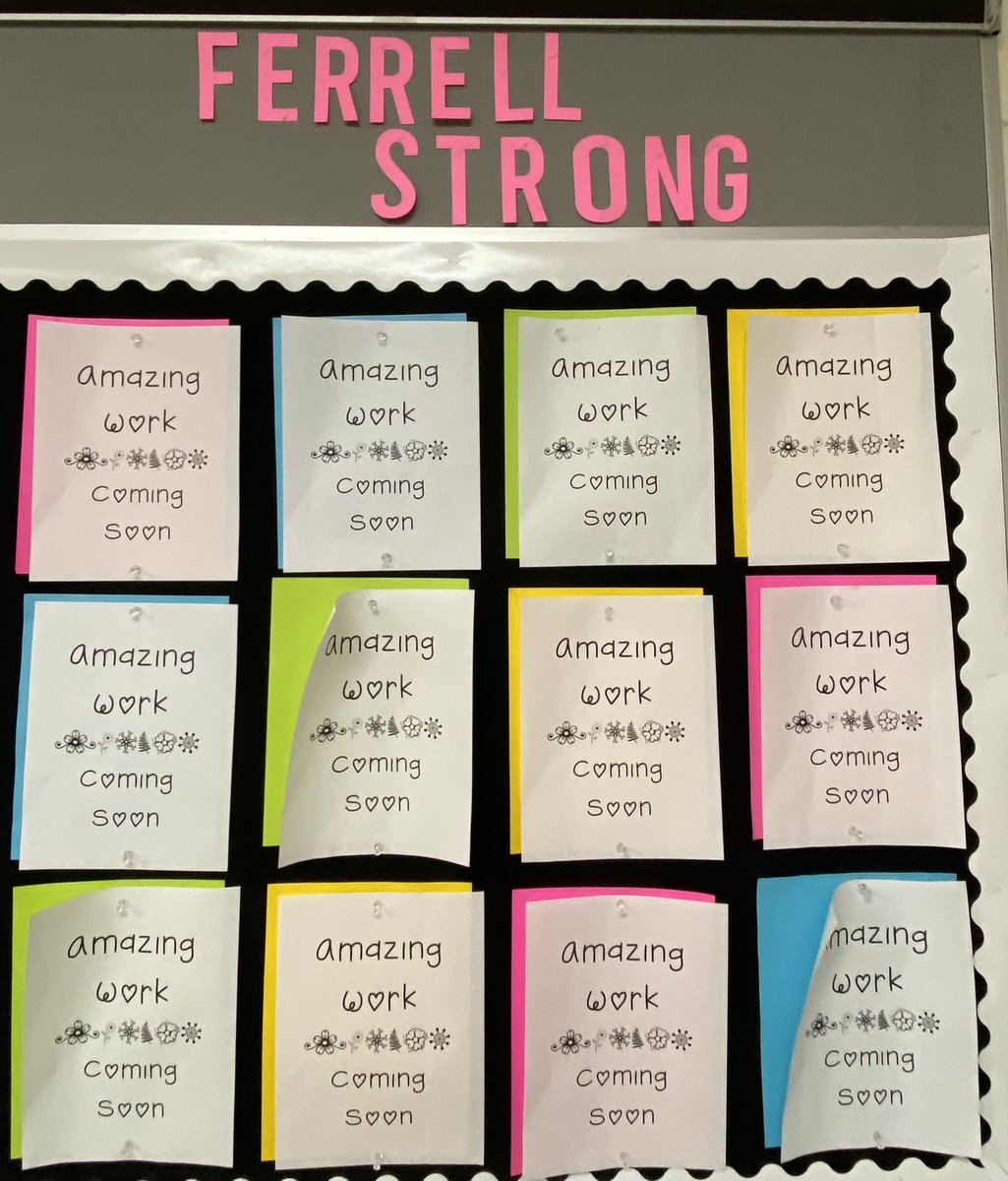 HillsboroughSch's tweet photo. Amazing work… Coming soon!

Mrs. Vandeventer at Ferrell Middle Magnet is ready to showcase her students’ amazing work! https://t.co/7r5LQ494ne