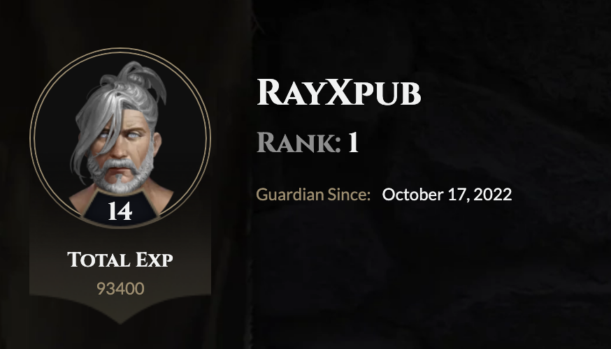 RayXpub's tweet photo. Made it back to rank 1 on @nodeguardians , facing some stiff competition from my fellow guardians ! https://t.co/lrpS35SzGR